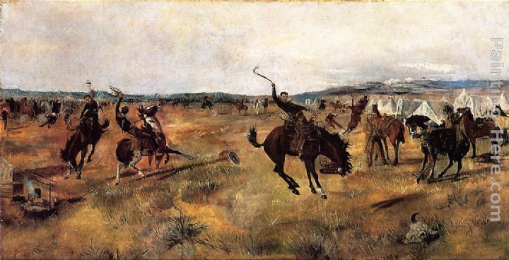 Breaking Camp painting - Charles Marion Russell Breaking Camp art painting